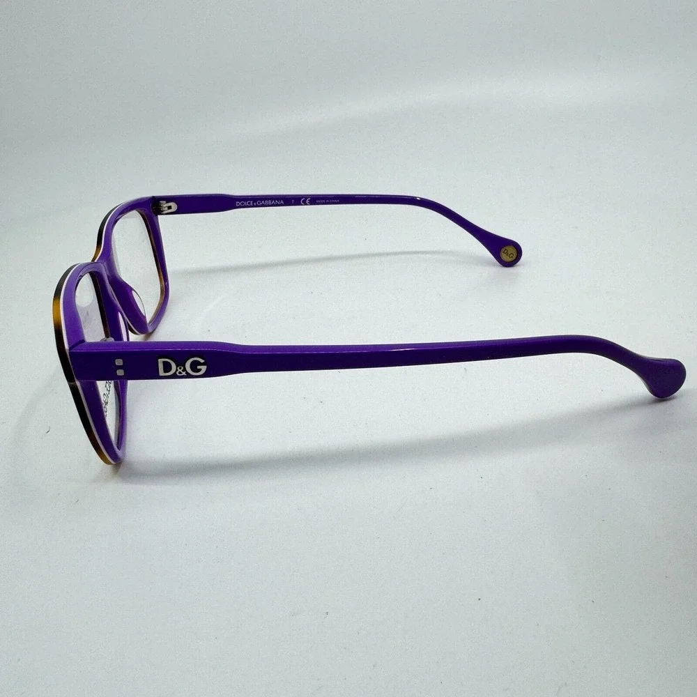 Dolce & Gabbana Women's Eyeglasses D&G DD1238 2608 Havana Violet Frame‎ H11149